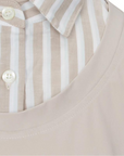 CALLIDAE The Practice Shirt in Sand/Ocean Stripe - Women's Medium