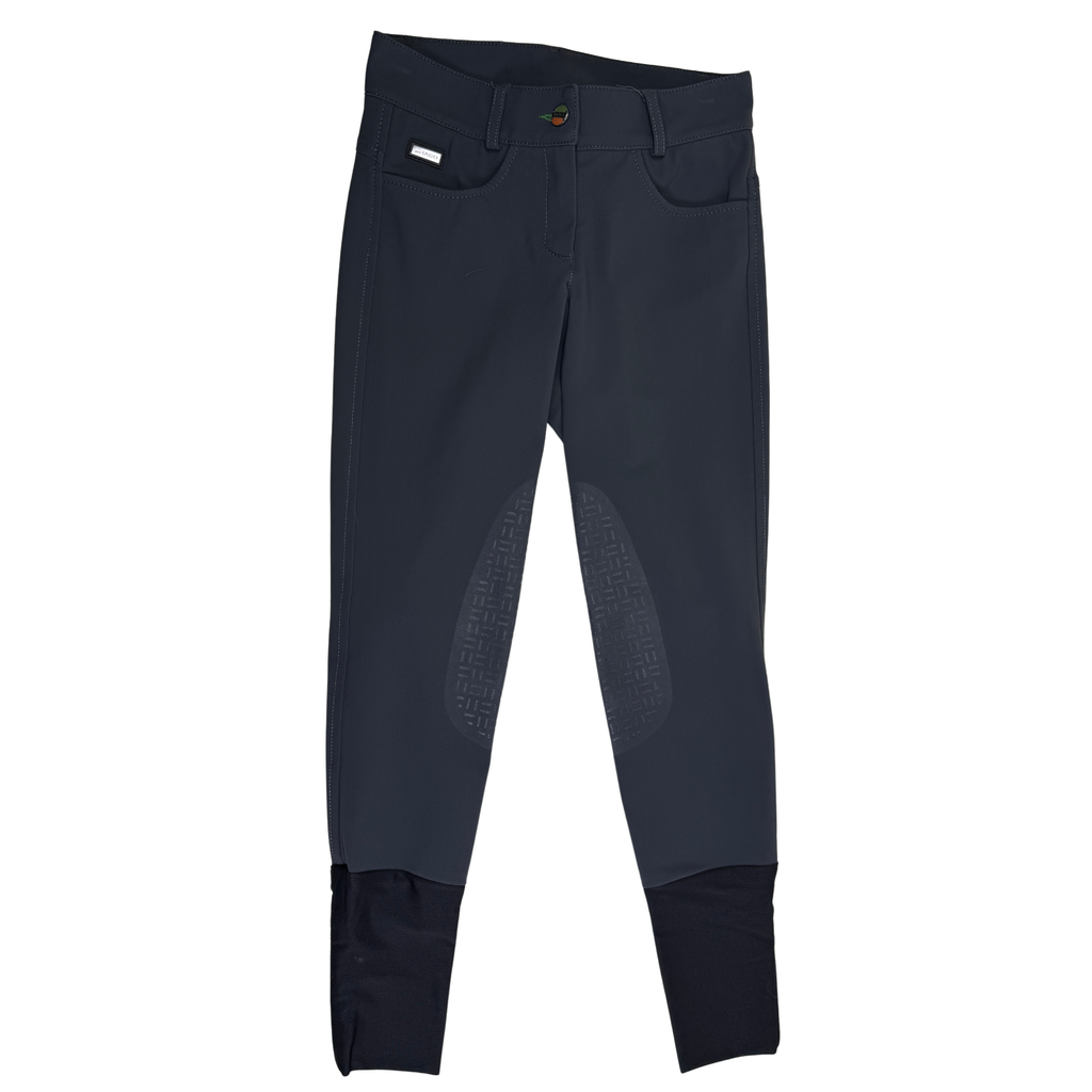 Iago 'Rosa' Knee Patch Breeches in Charcoal