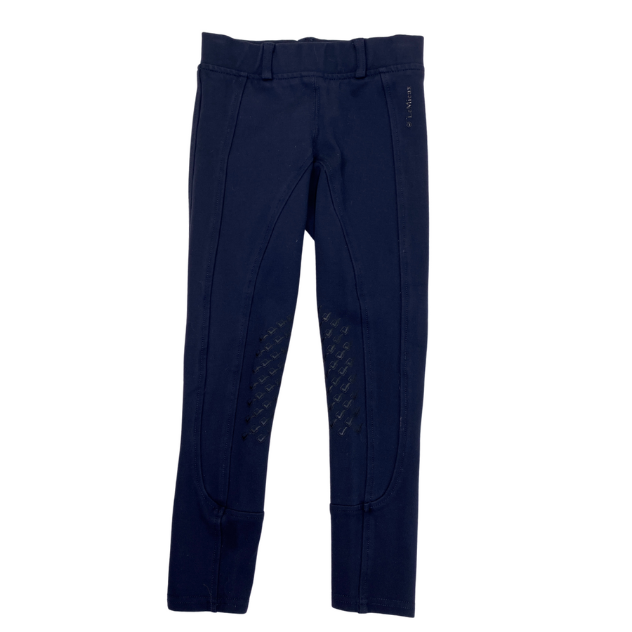 LeMieux Pull On Knee Grip Breeches in Navy
