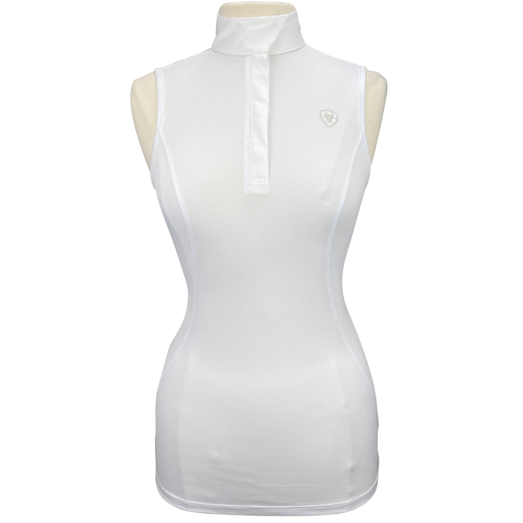 Ariat Aptos Sleeveless Show Shirt in White