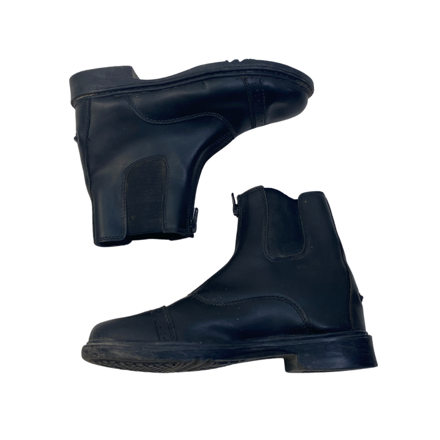 Tuff Rider Starter Zip Paddock Boots in Black