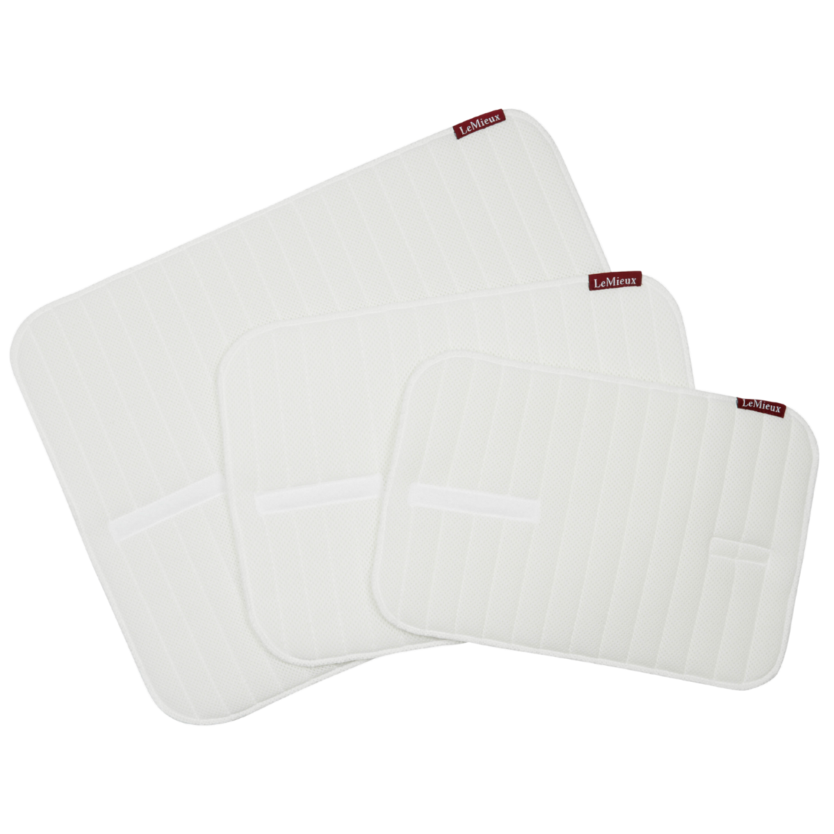 LeMieux Memory Foam Bandage Pads (Pair) in White