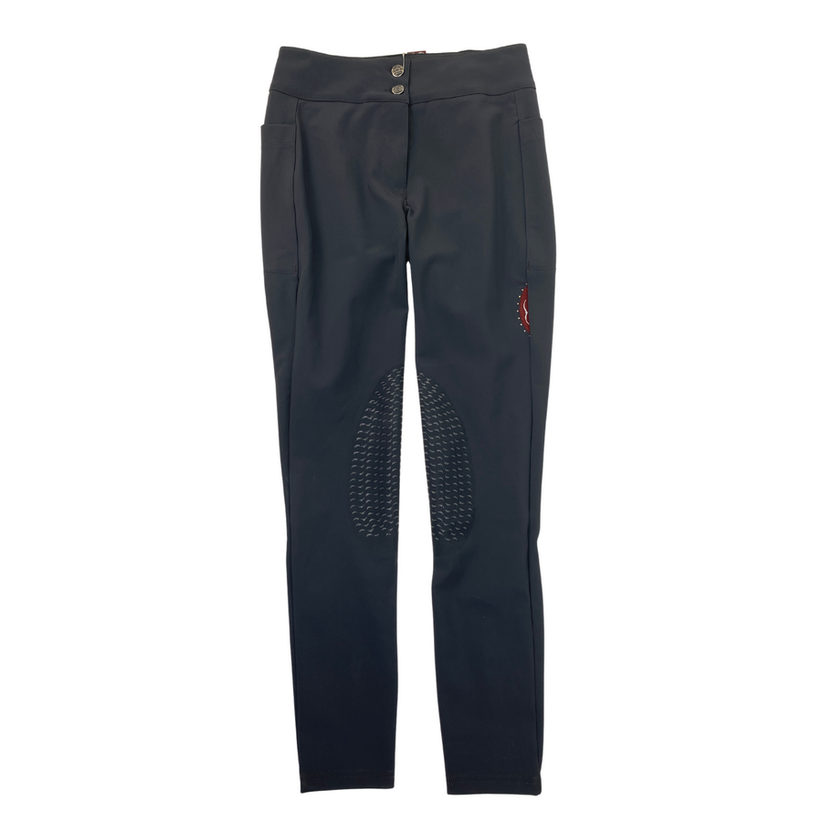 Front of Animo 'Niuport' Knee Grip Breeches in Dolphin