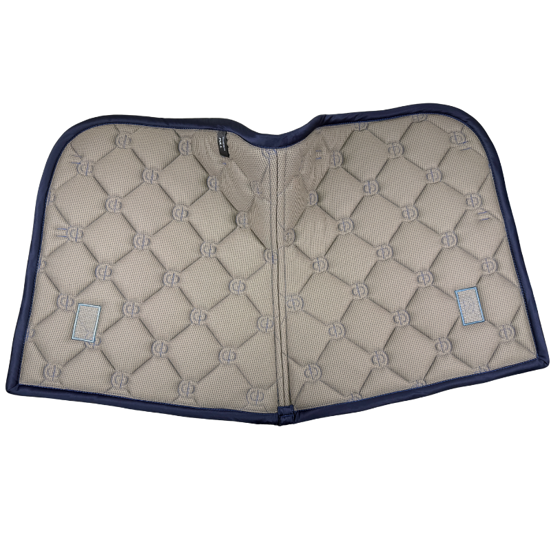 Equestrian Stockholm Dressage Saddle Pad in Monaco Blue - Full