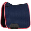 LeMieux Suede Dressage Pad in Navy/Cranberry
