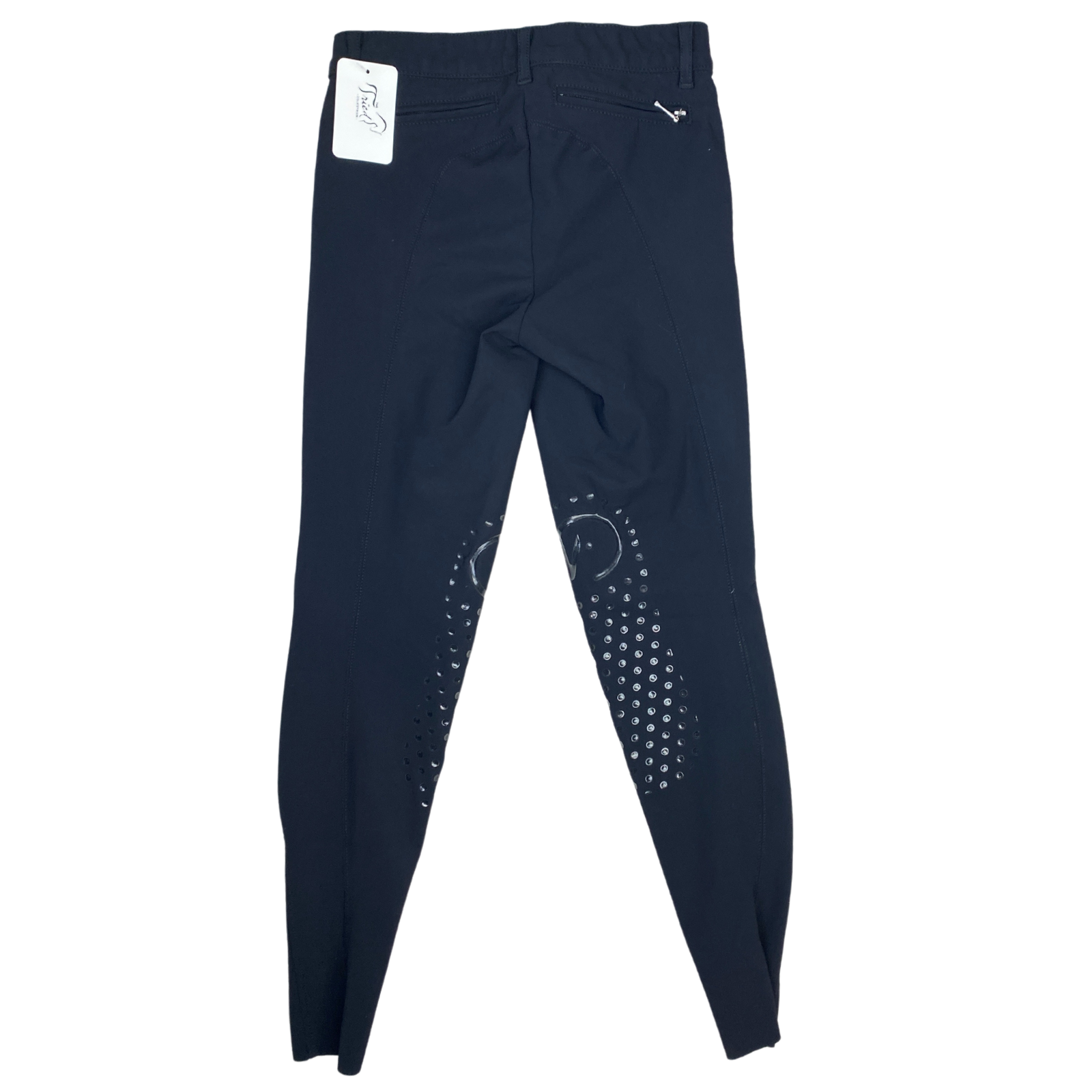 Back of EGO7 'Jumping EJ' Breeches in Black - Women's IT 36 (US 22)