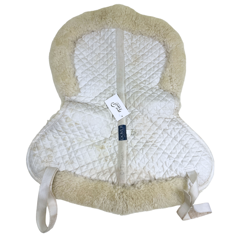 Dover Saddlery Sheepskin Half Pad in White