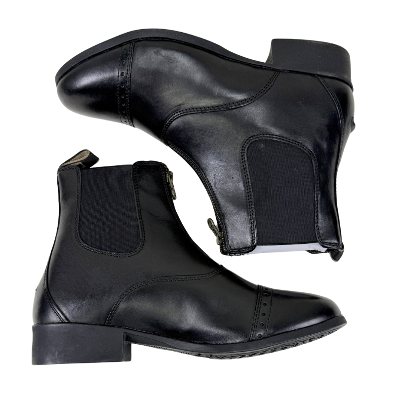 Dublin Foundation Zip Paddock Boots in Black