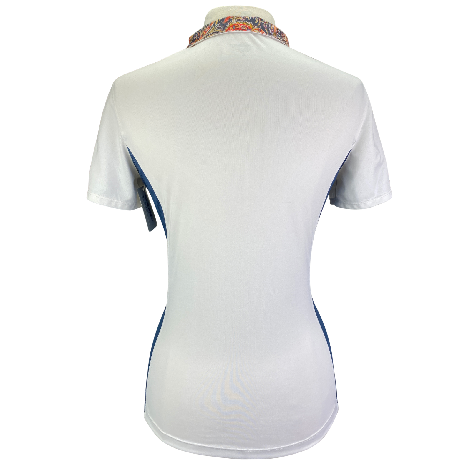 Dover Saddlery CoolBlast Show Shirt in White/Blue