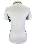 Dover Saddlery CoolBlast Show Shirt in White/Blue