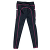 Back of Dover Saddlery Coolblast Tights in Black/Pink