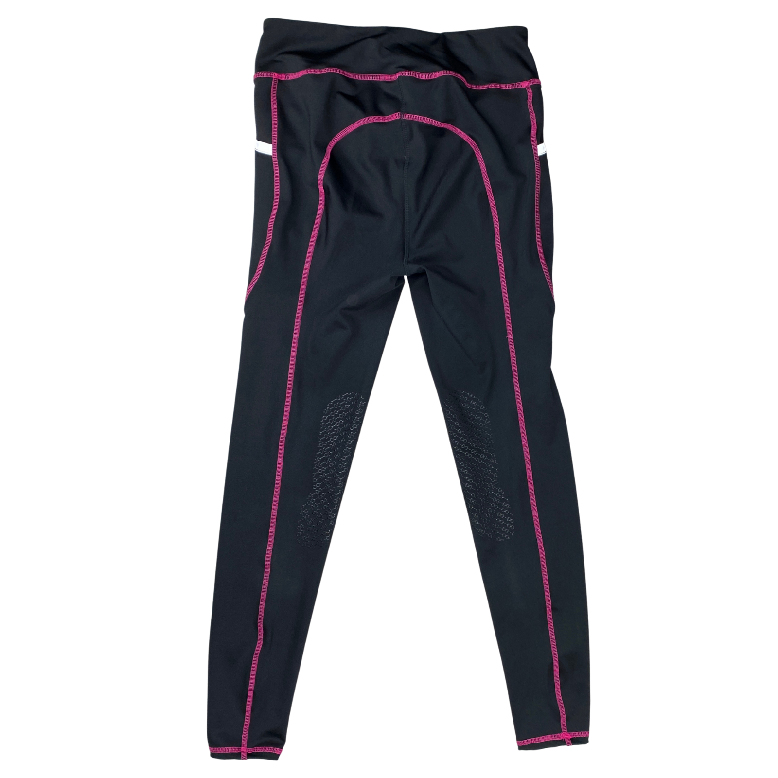 Back of Dover Saddlery Coolblast Tights in Black/Pink