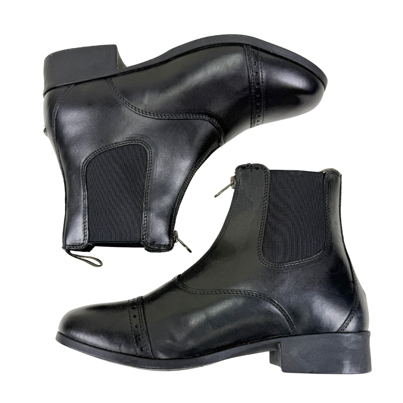 Dublin Foundation Zip Paddock Boots in Black