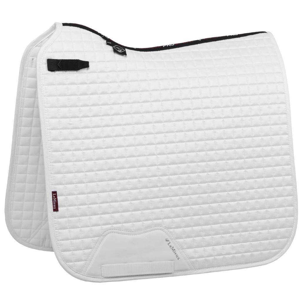 LeMieux Suede Dressage Pad in White