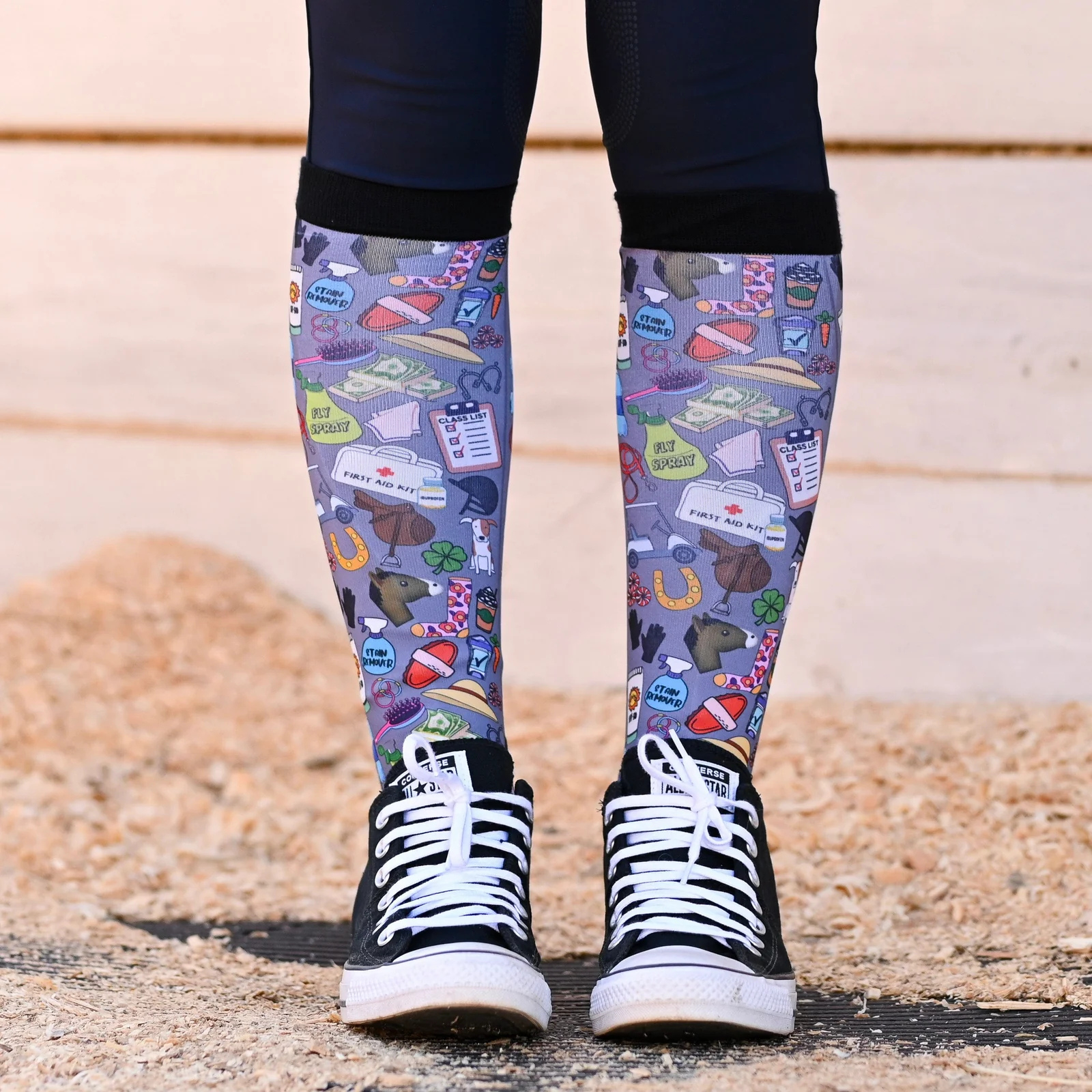 Dreamers & Schemers Boot Socks in Don't Forget! 