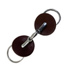 Korsteel Oval Link Loose Ring Snaffle With Bit Guards in Stainless Steel