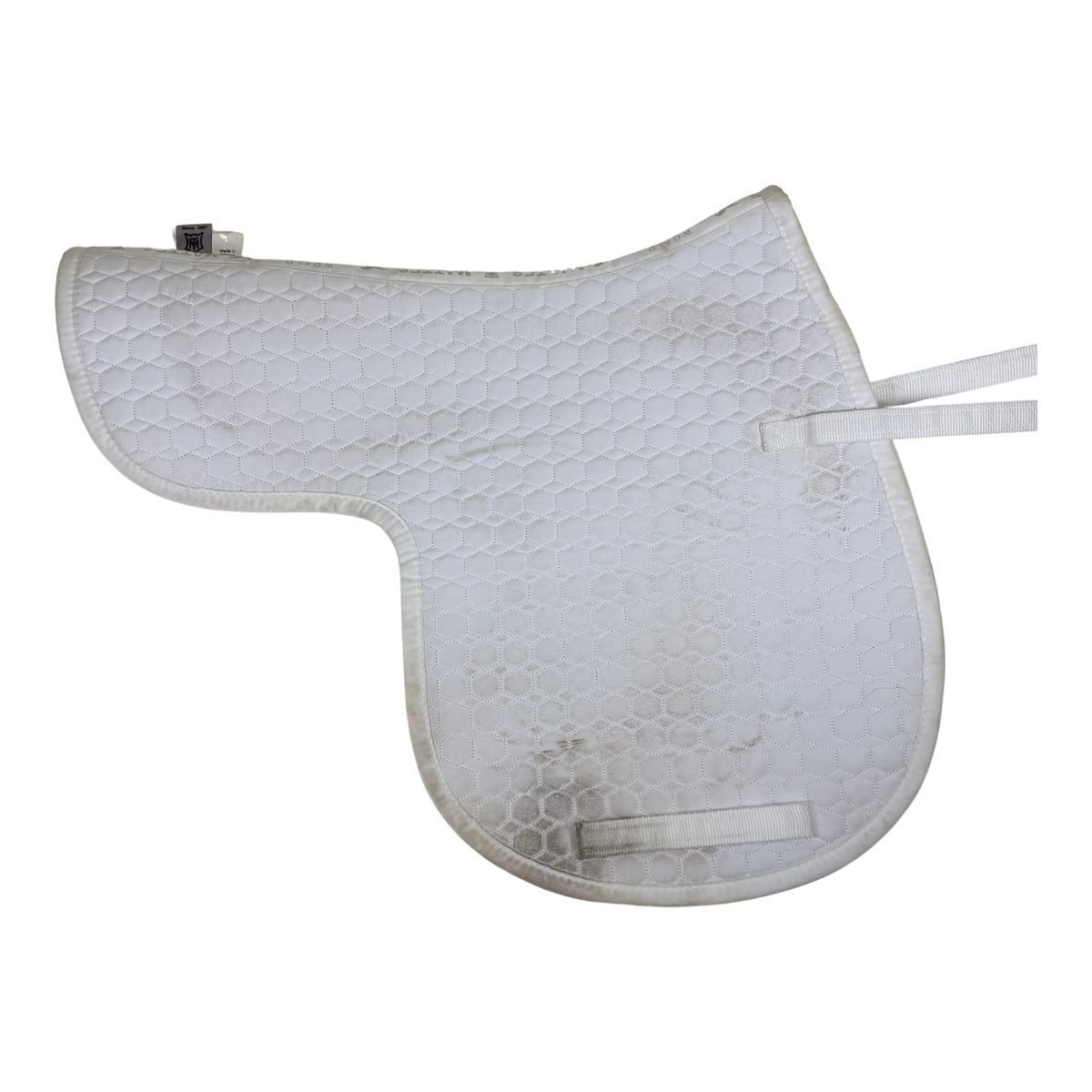 Mattes Platinum Contour Quilted Dressage Pad in White