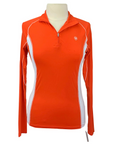 long sleeve polo shirt on mannequin on white background.
