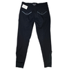 Halter Ego 'Perfection' Full Seat Breeches in Black/Silver - Women's US 38