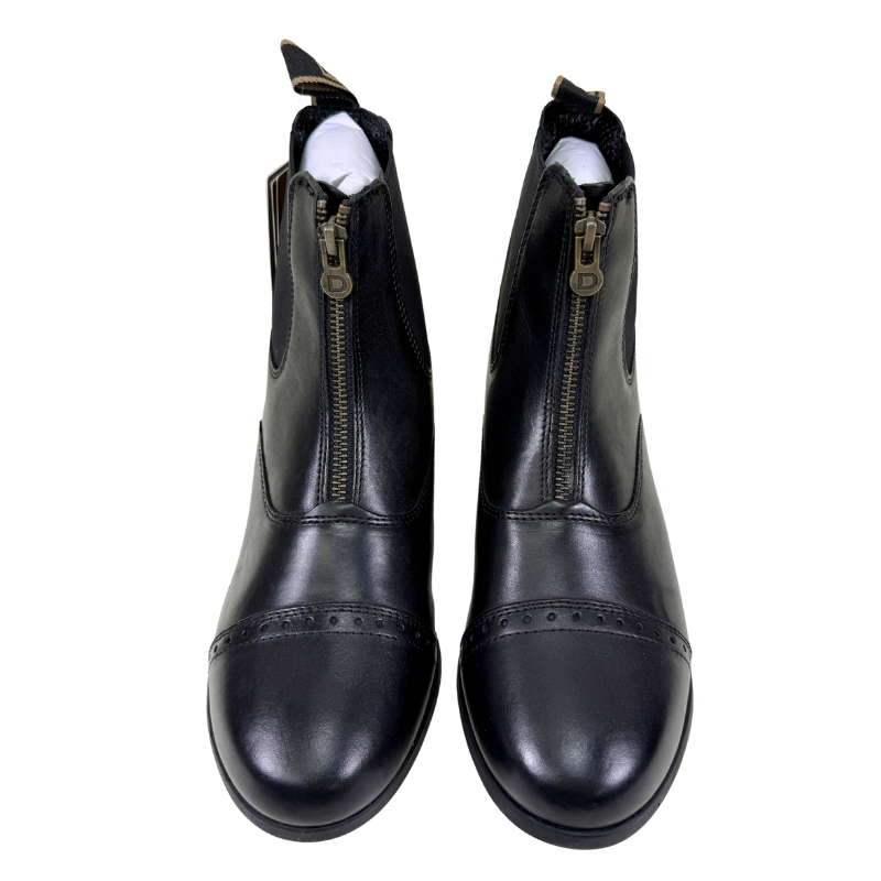 Dublin Foundation Zip Paddock Boots in Black