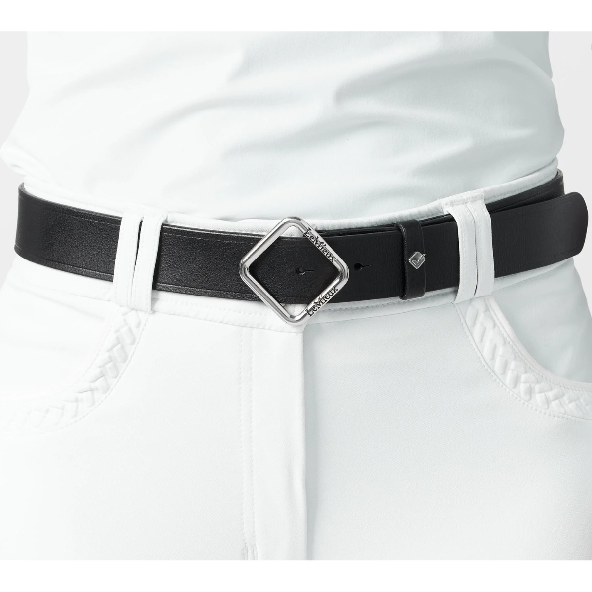 LeMieux 'Cleo' Leather Belt in Black