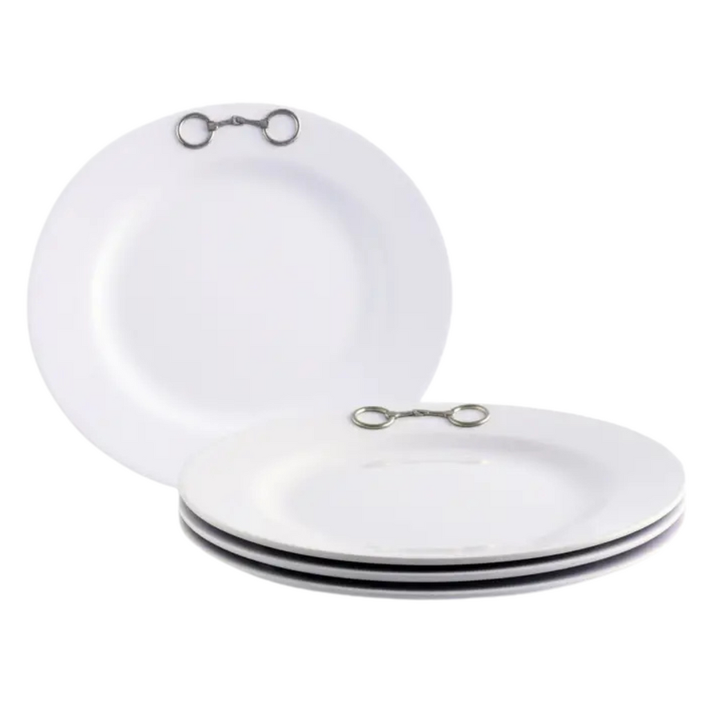 Arthur Court Equestrian Bit Melamine Lunch Plates