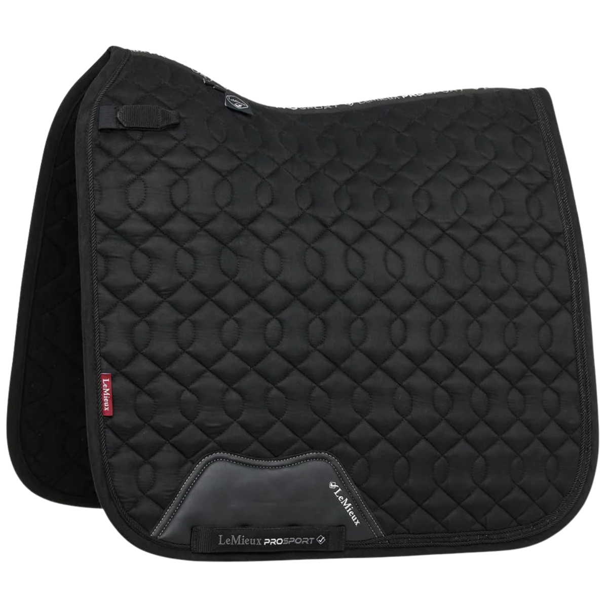 LeMieux 'Crystal' Suede Dressage Pad in Black