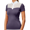 Equestrian Stockholm 'Crystal Champion' Competition Top in Dark Violet