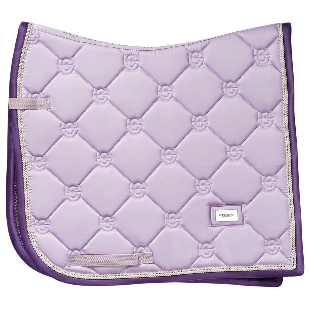 Equestrian Stockholm Dressage Saddle Pad in Lavender - Full