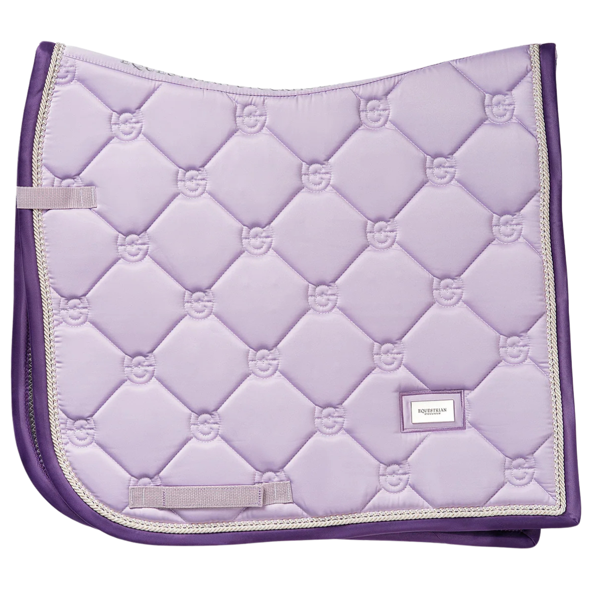 Equestrian Stockholm Dressage Saddle Pad in Lavender - Full