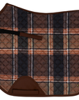 Sixteen Cypress Dressage Saddle Pad in Field Plaid & Hickory