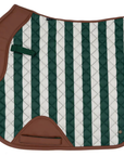 Sixteen Cypress Dressage Saddle Pad in Carmel Stripe