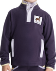 LeMieux Mini 'Mae' Popper Fleece Pullover in Juniper