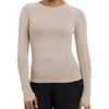 LeMieux 'Britney' Seamless Long Sleeve Shirt in Almond 