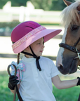 EquiVisor 'Glitz' Sun Visor in Pink/Pink Glitter Band