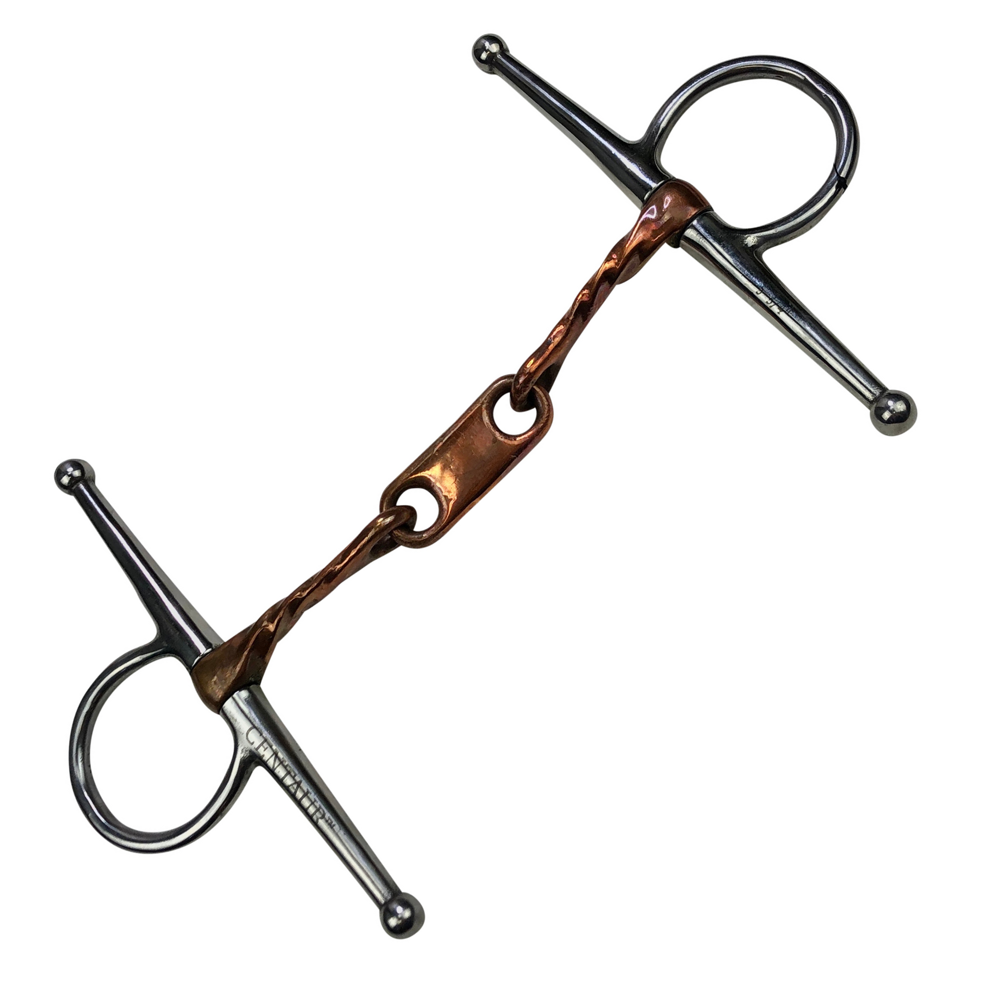 Centaur Copper Slow Twist Dr Bristol Full Cheek in Copper/Stainless Steel - 4.75"