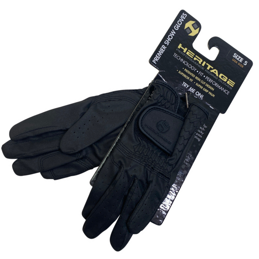 Heritage Premier Show Gloves in Black