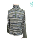 Kerrits Long Sleeve Winter Shirt in Pine Equestrian Aztec