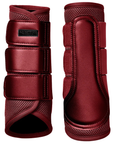 Equestrian Stockholm Mesh Brushing Boots in Bordeaux