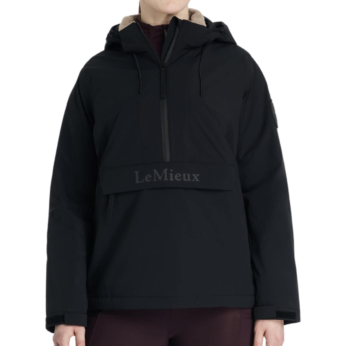 LeMieux 'Phoebe' Half-Zip Waterproof Jacket in Black 