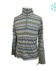 Kerrits Long Sleeve Winter Shirt in Pine Equestrian Aztec - Children's Medium