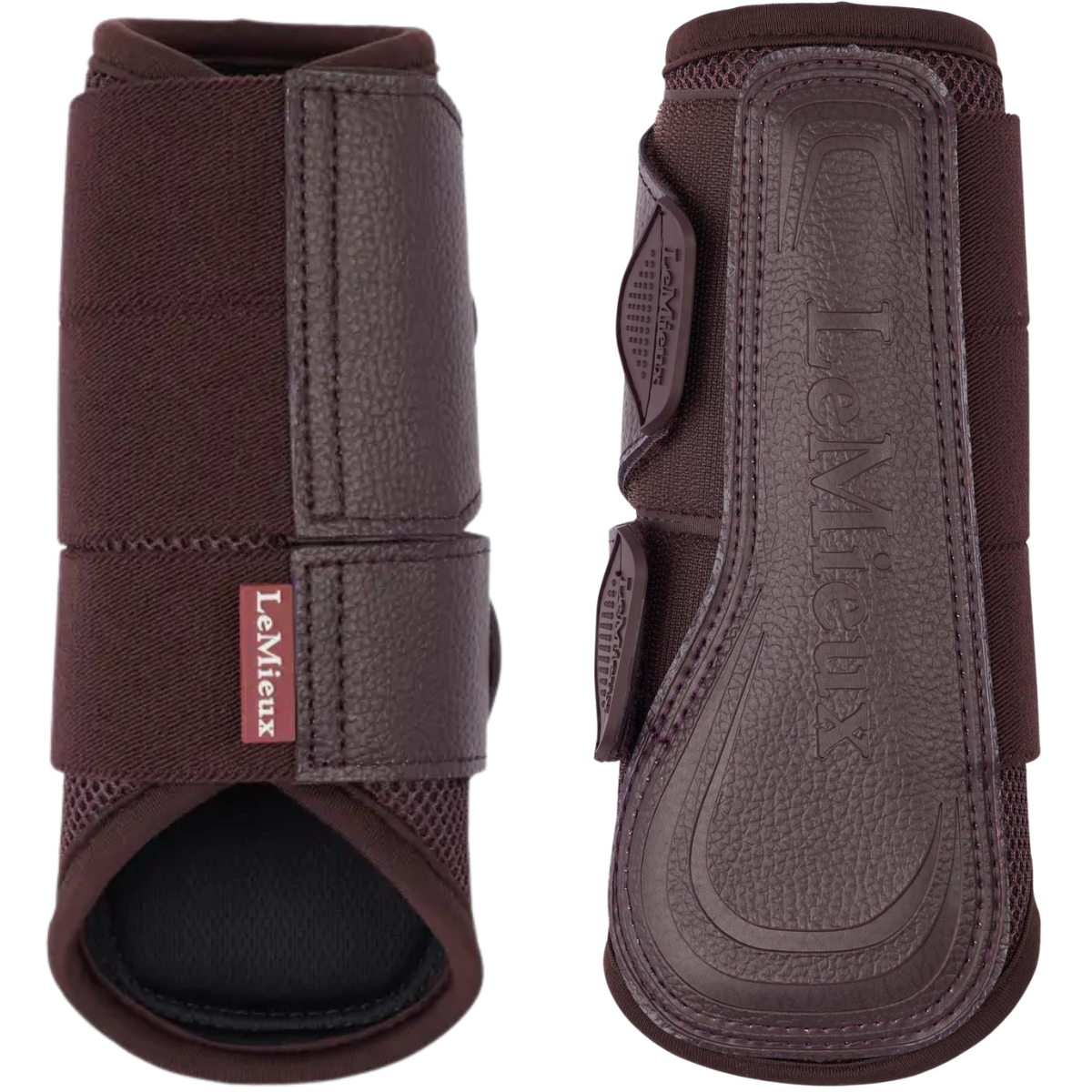 LeMieux 'Arika' Mesh Brushing Boots in Damson