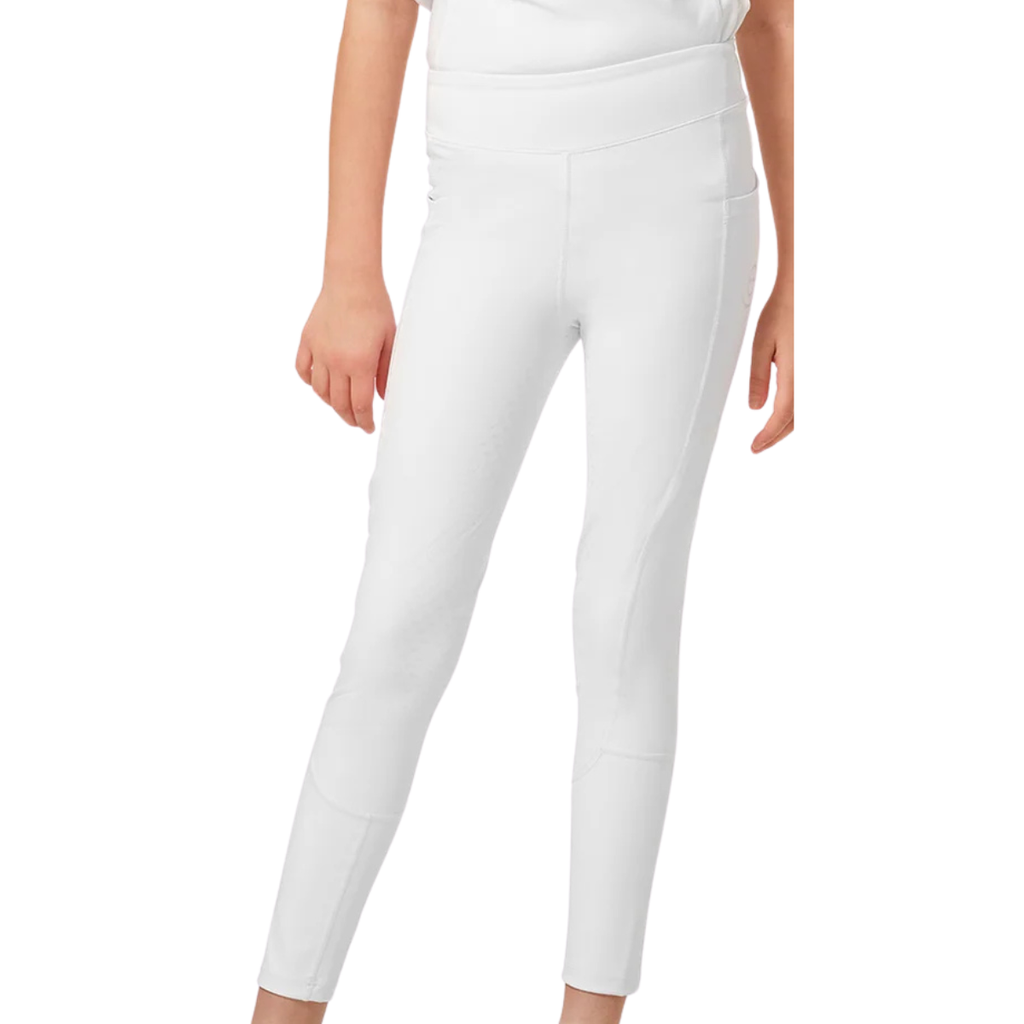 Equestrian Stockholm Young Rider Movement Riding Tights in White
