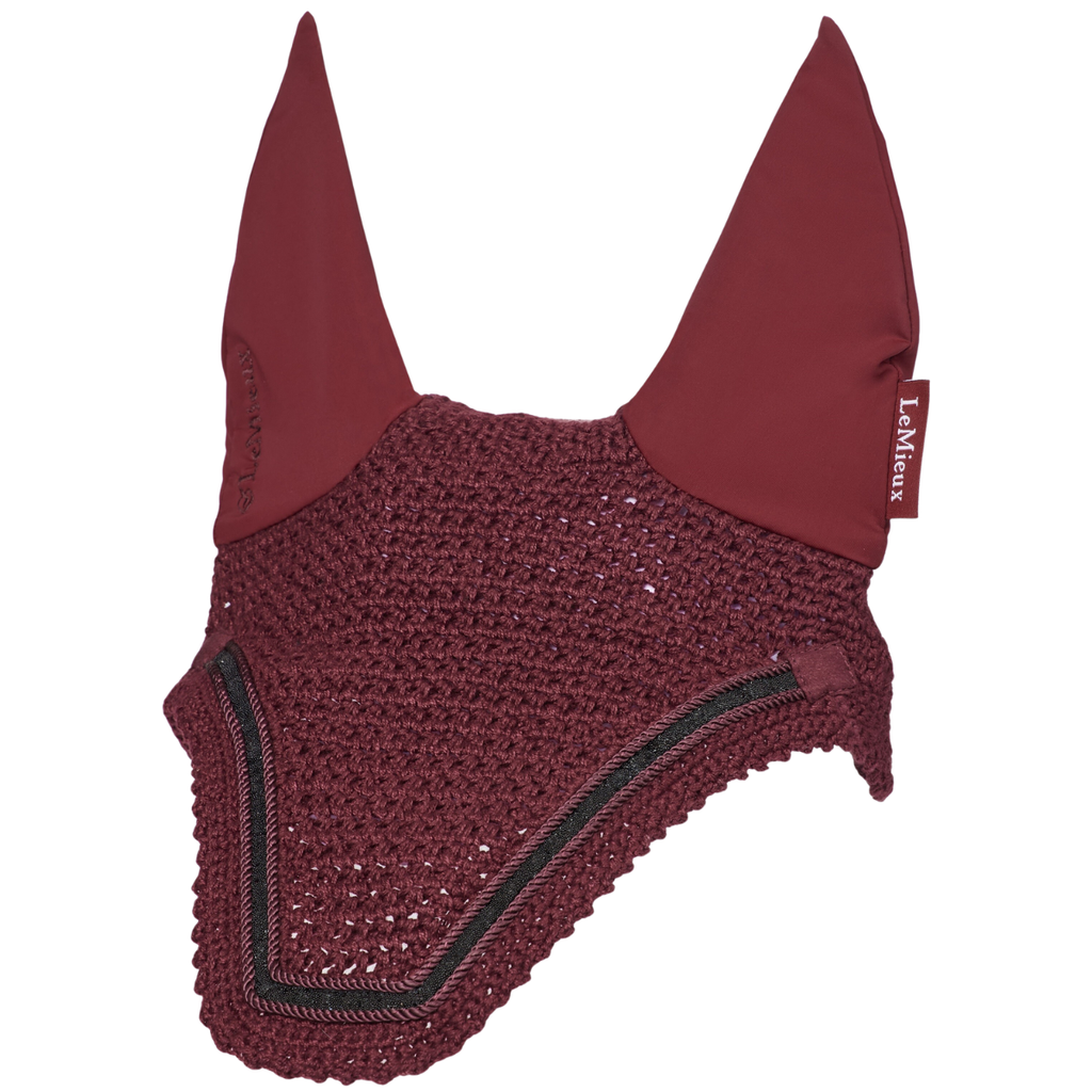 LeMieux Crystal Ear Bonnet in Burgundy
