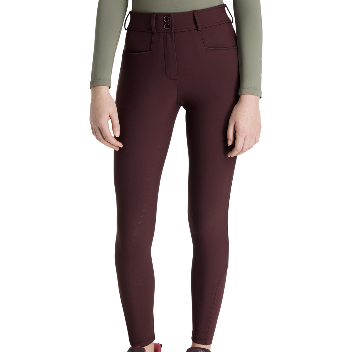 LeMieux Young Rider 'Izzy' Full Seat Breeches in Damson - Children's 7-8