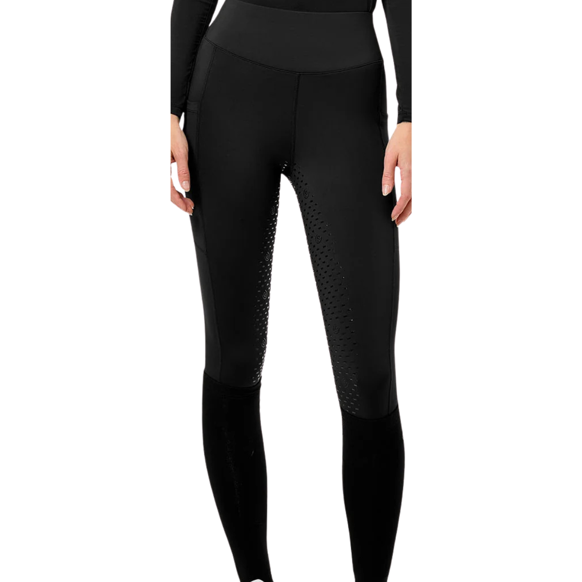 Equestrian Stockholm 'Movement' Dressage Riding Tights in Black Edition