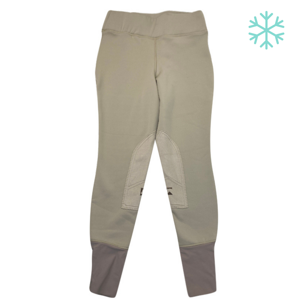 Riding Sport Fleece Knee Patch Breeches  in Tan