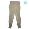 Riding Sport Fleece Knee Patch Breeches  in Tan