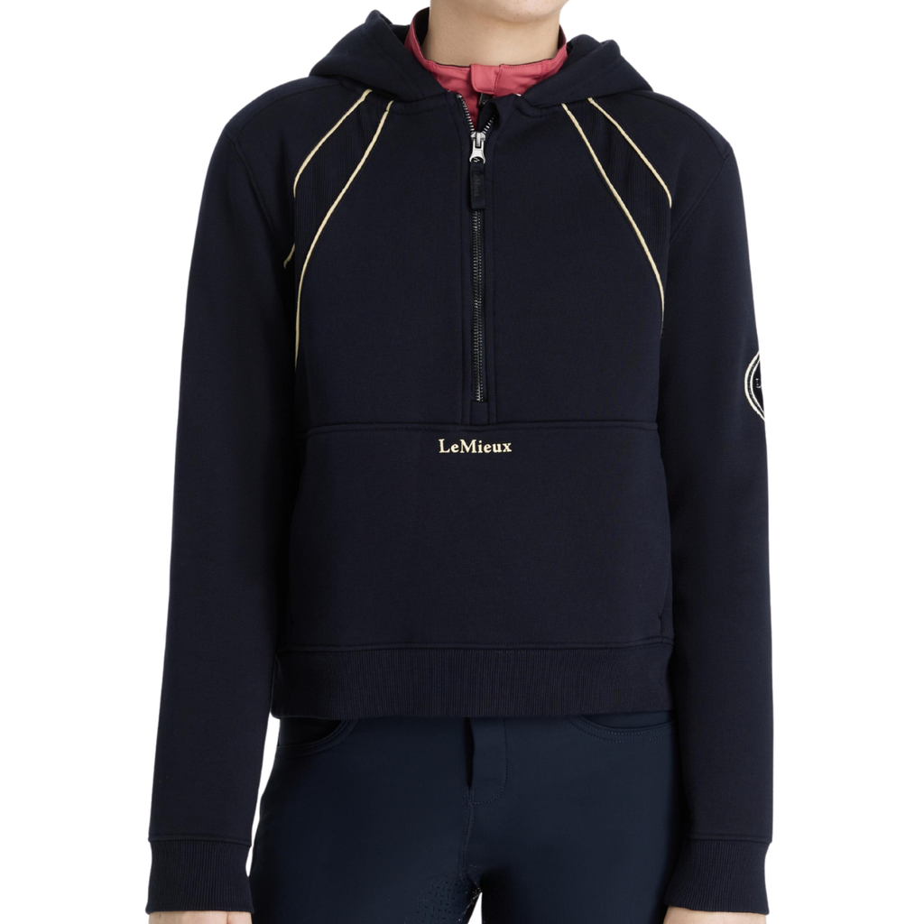 LeMieux Young Rider Hettie 1/2 Zip Hoodie in Navy