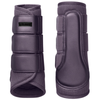 Equestrian Stockholm Mesh Brushing Boots in Dark Violet